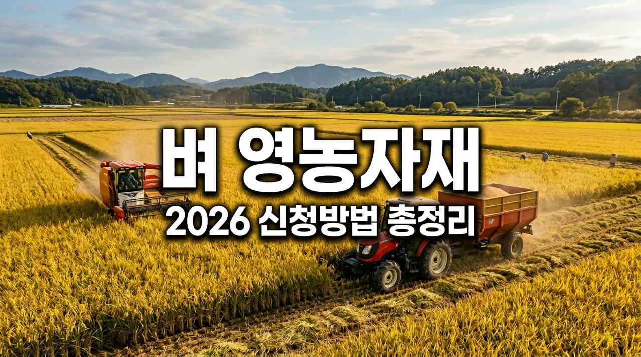 2026 충주 벼 영농 자재 지원 신청 방법 및 비료 보조금 조건 총정리