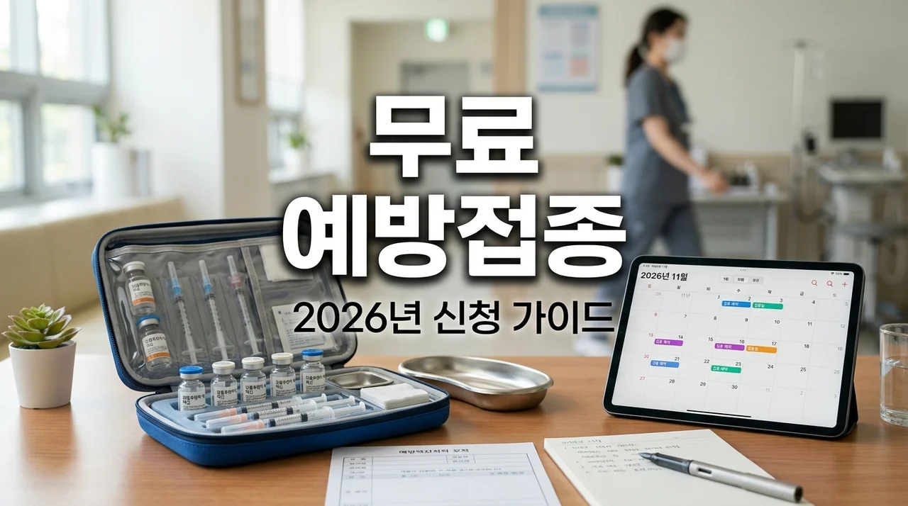 2026 필수 예방 접종 지원 신청 방법: B형간염 독감 무료 조건 총정리