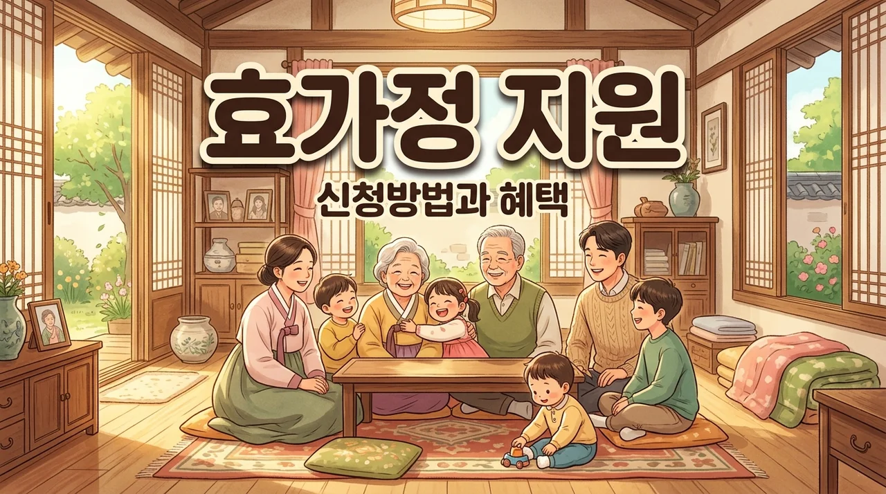 완주군 4세대 이상 효가정 지원 신청방법 및 효도수당 혜택 총정리