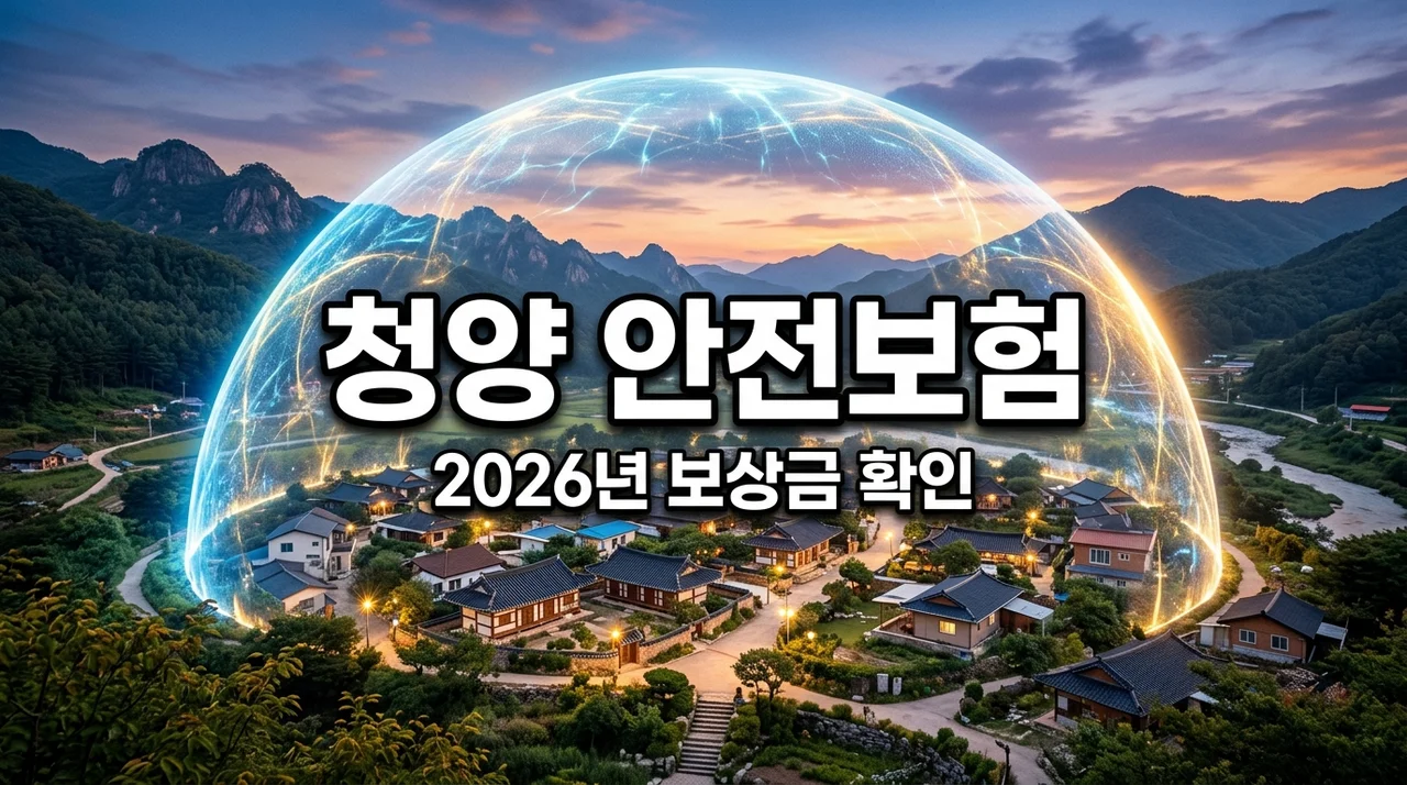 2026 청양 군민안전보험 총정리: 사고 보상 금액과 가입 방법