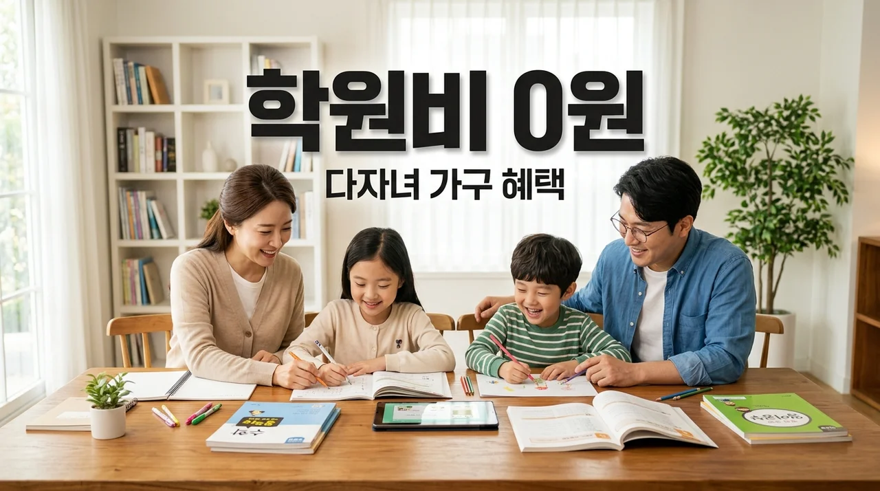 학원비 부담 끝, 다자녀 한부모 가정 무료 자녀학습서비스 혜택 완벽 정리