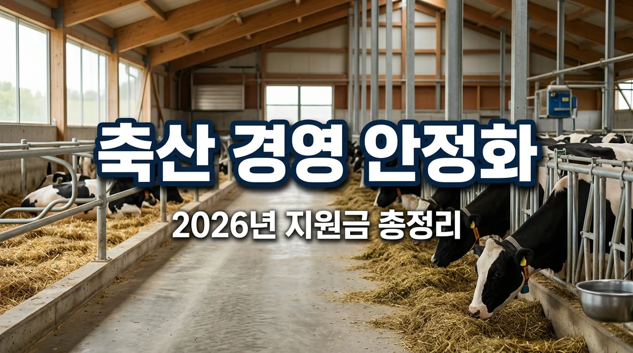 2026 축산 경영 안정화 자격 요건 및 지원금 보조 혜택 총정리