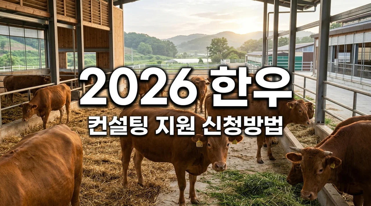 2026 한우 컨설팅 지원 신청방법: 비용 절감과 생산성 향상 가이드