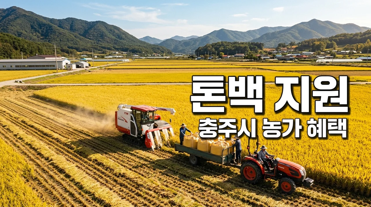 충주시 일반 벼재배농가 톤백 지원 신청방법 및 혜택 완벽 정리