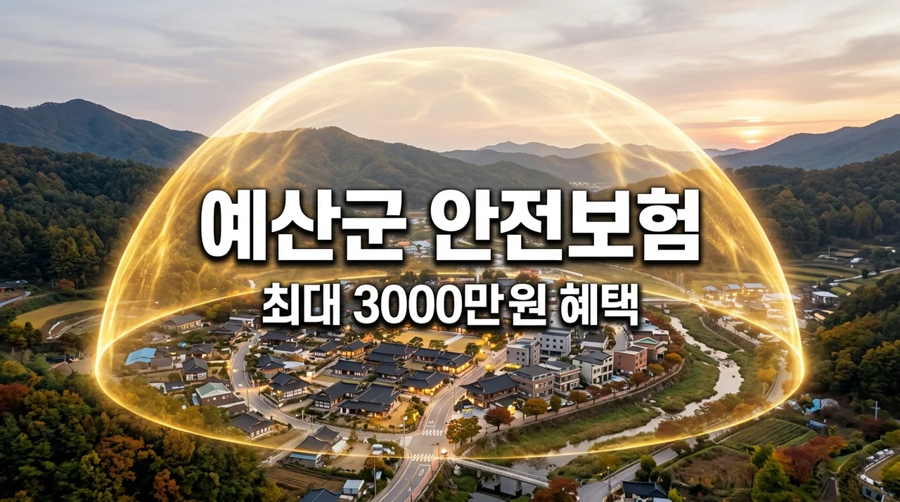 예산군 안전보험 신청방법 및 보장 항목 총정리 최대 3000만원 혜택