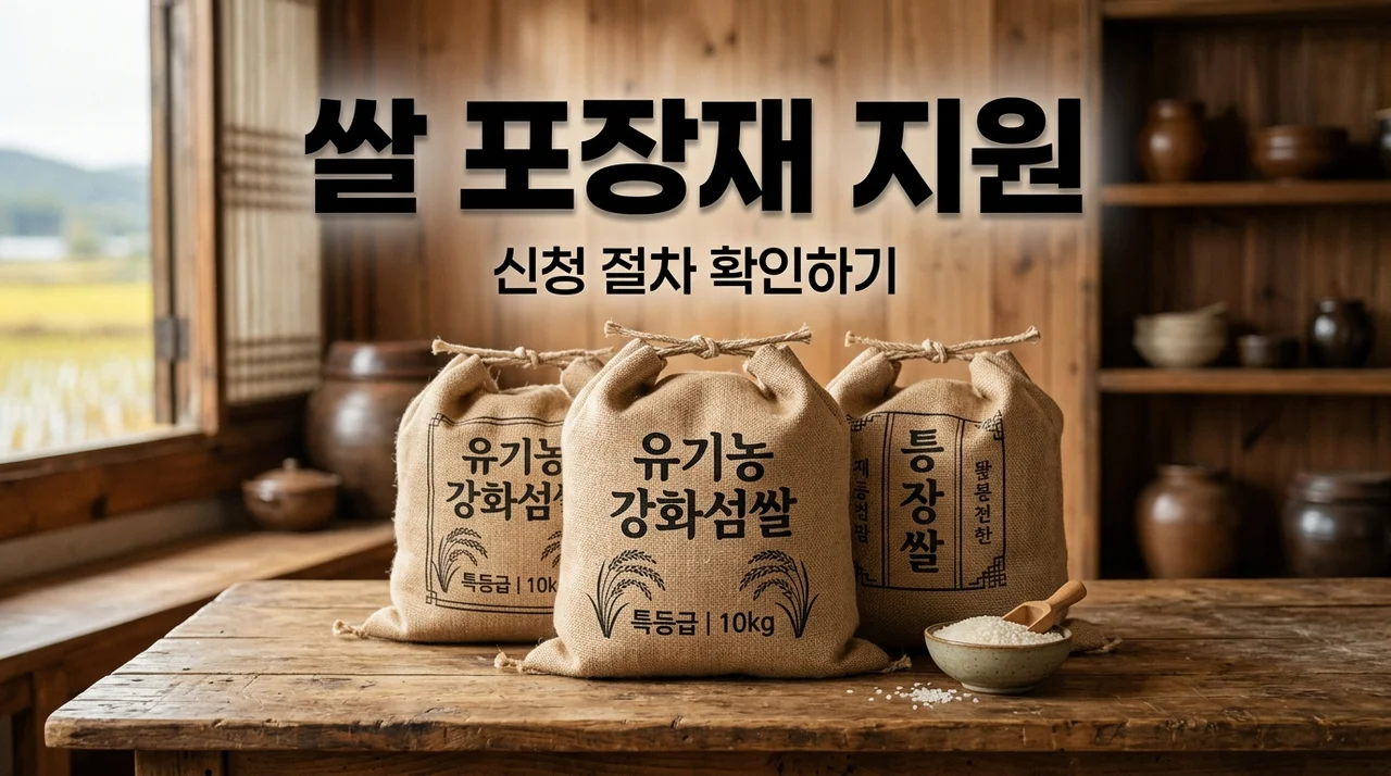 논산시 친환경 인증 쌀 포장재 지원 신청방법 및 자격 완벽 정리
