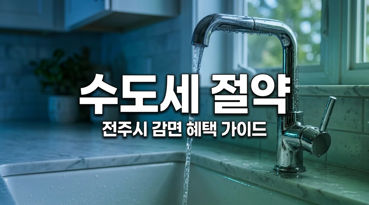 전주 장애인 다자녀 수도세 할인 신청 자격 및 서류 가이드