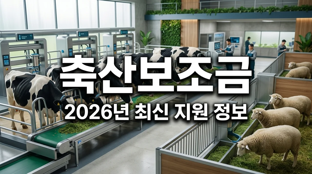 2026 축산 농가 생산성 향상 보조금 자격 요건 및 혜택 총정리