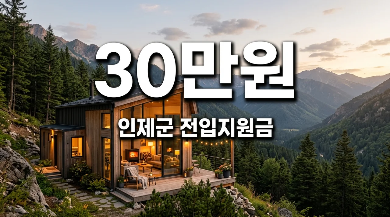 인제군 전입지원금 신청방법 1인당 30만원 혜택 총정리