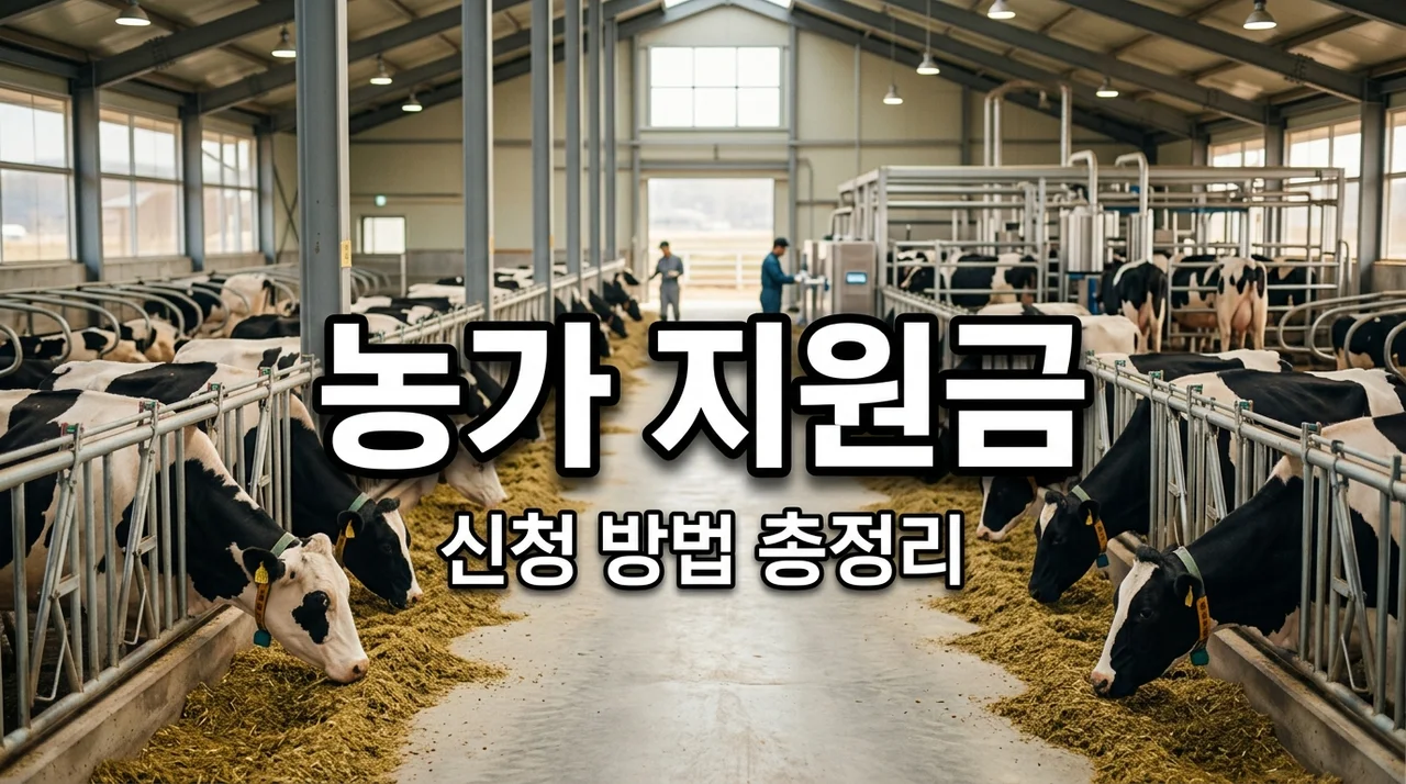 젖소 사육농가 환경개선 지원 및 축사 시설 현대화 신청 가이드