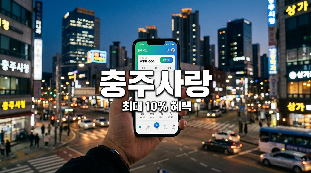 2026 충주 사랑 상품권 신청 방법 최대 10% 할인 혜택 총정리
