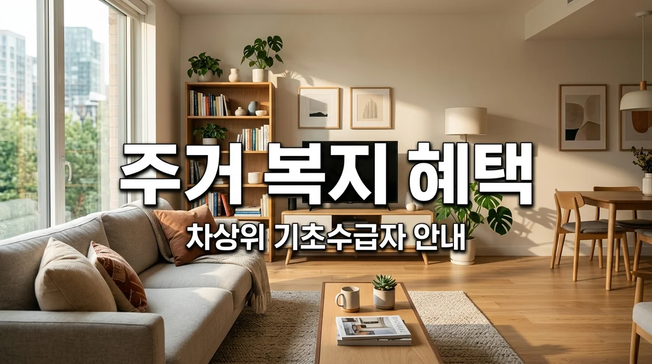 임대주택 거주 차상위 기초수급자 지원 자격 및 자동 감면 안내