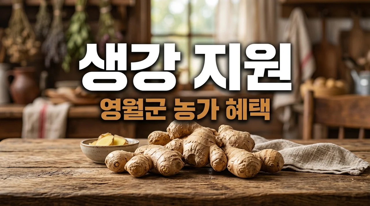 영월군 생강 재배기반 조성 신청방법 및 종구 구입비 지원 혜택