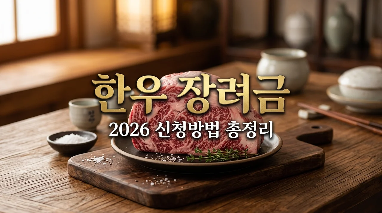 2026 한우 품질 고급화 장려금 지원 신청 방법 및 등급별 보조금 조건 총정리