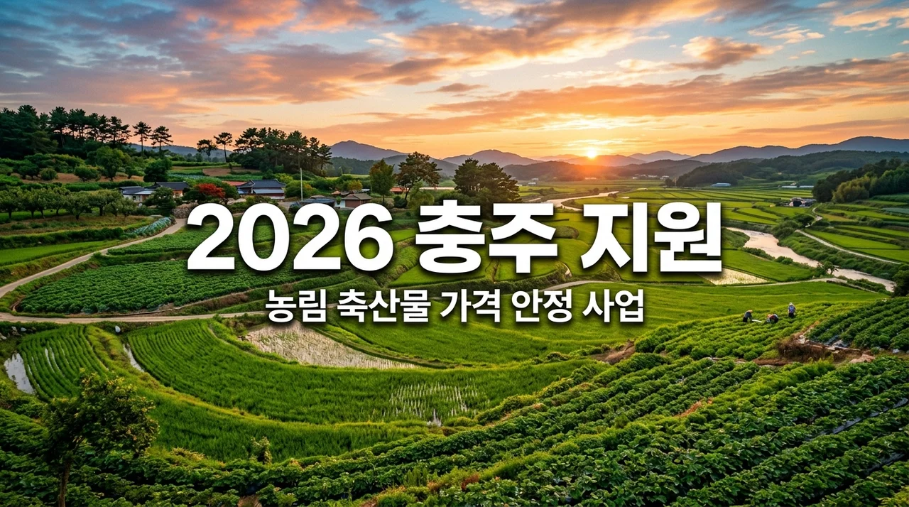 2026 충주시 농림 축산물 가격 안정 지원 신청 방법 및 조건 총정리