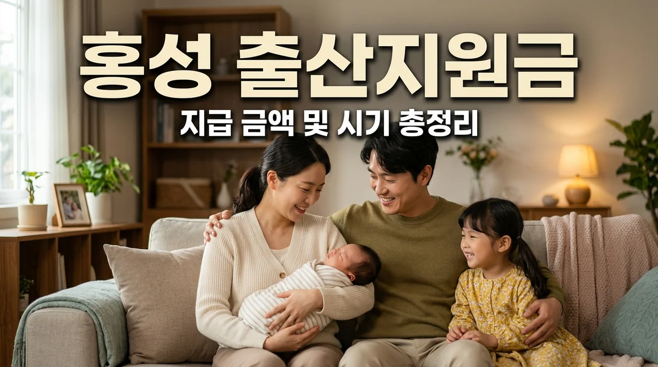 홍성 출산지원금 첫째 둘째 셋째 금액 차이와 지급 시기 총정리