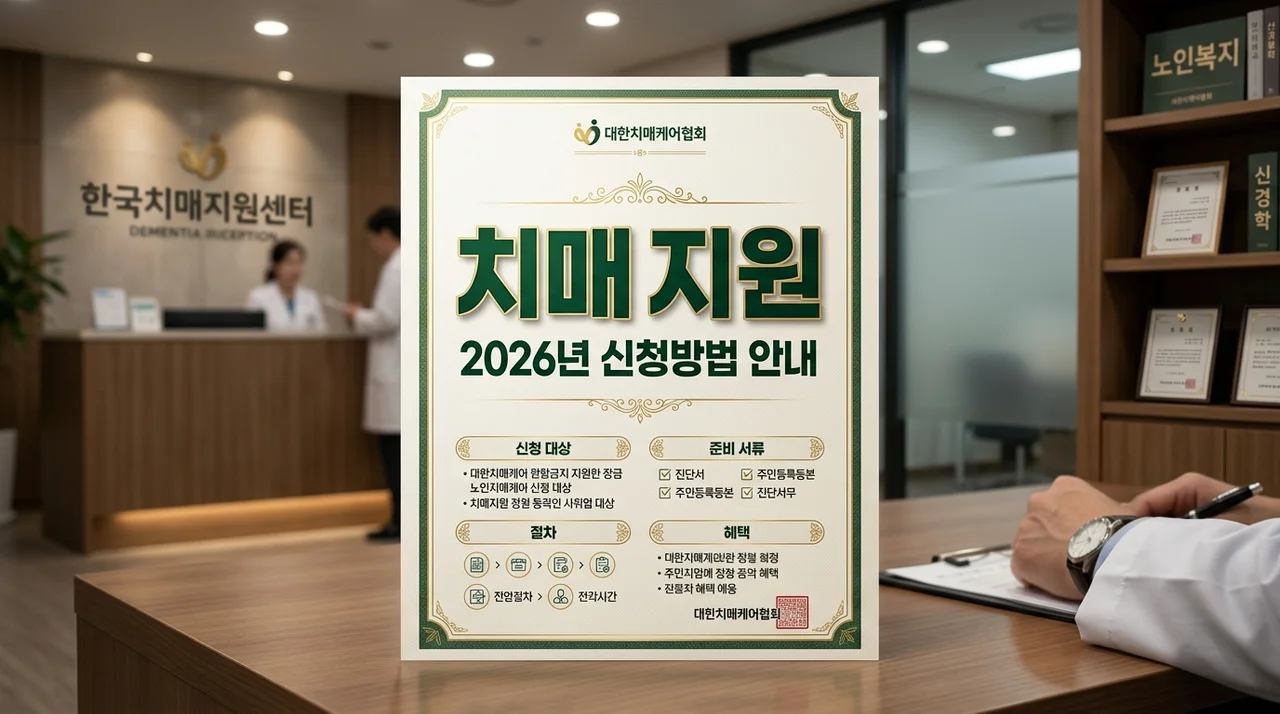 2026 치매 치료 관리비 지원 신청 방법 및 소득 기준 총정리