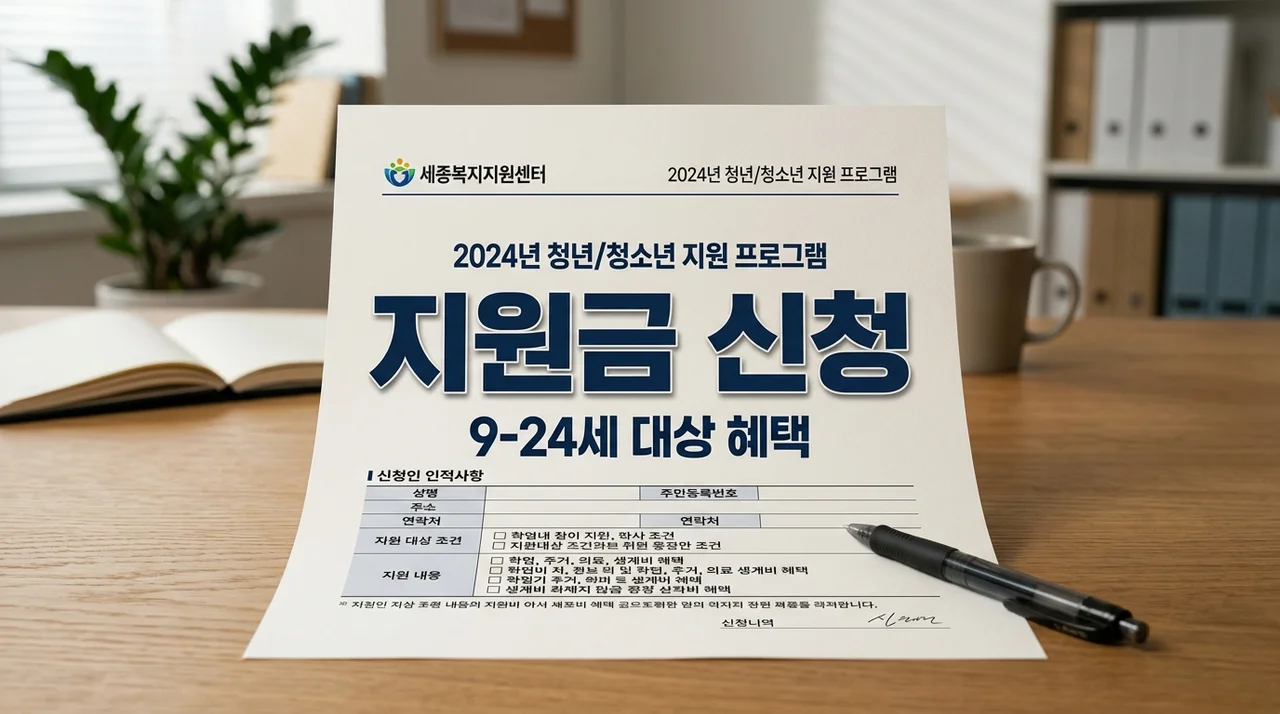 9세~24세 수급자·차상위 청소년 자격 방문 신청 방법 완벽 정리