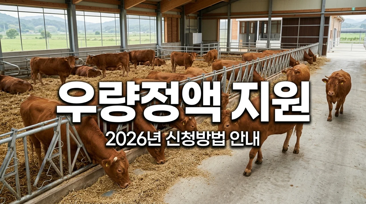 2026 축산 농가 우량 정액 지원 신청 방법, 한우 인공수정료 조건 총정리