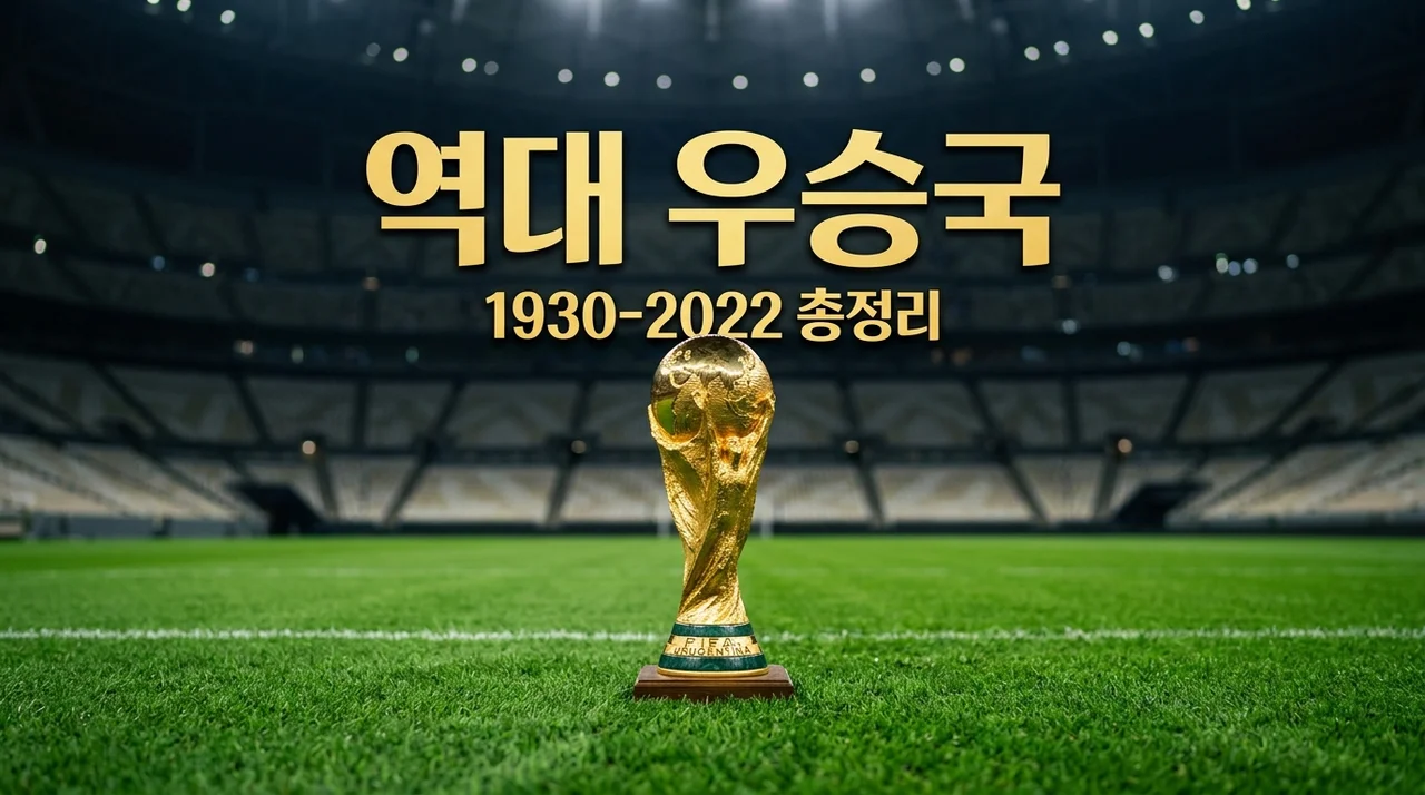 역대 월드컵 우승국 및 우승 횟수 순위 총정리 (1930년~2022년)