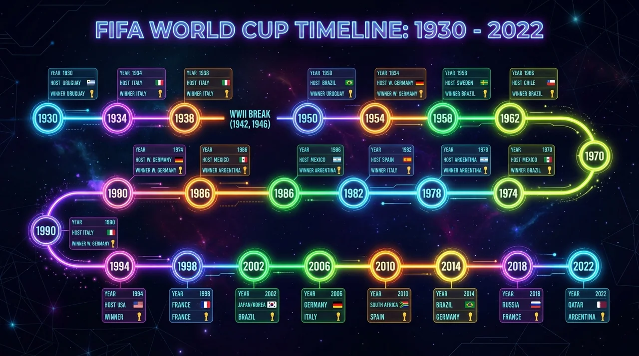 1930년~2022년 역대 월드컵 결승전 결과 총정리