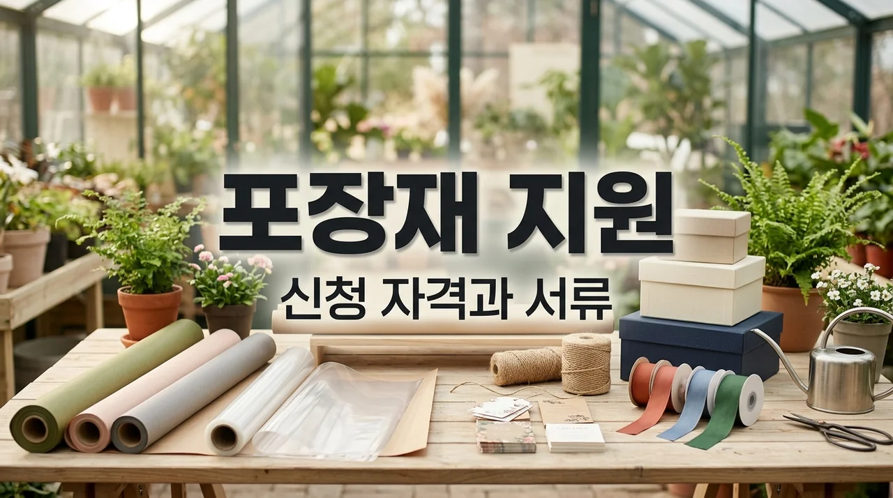 화훼 농가 출하 포장재 지원 자격부터 신청 방법, 서류 안내