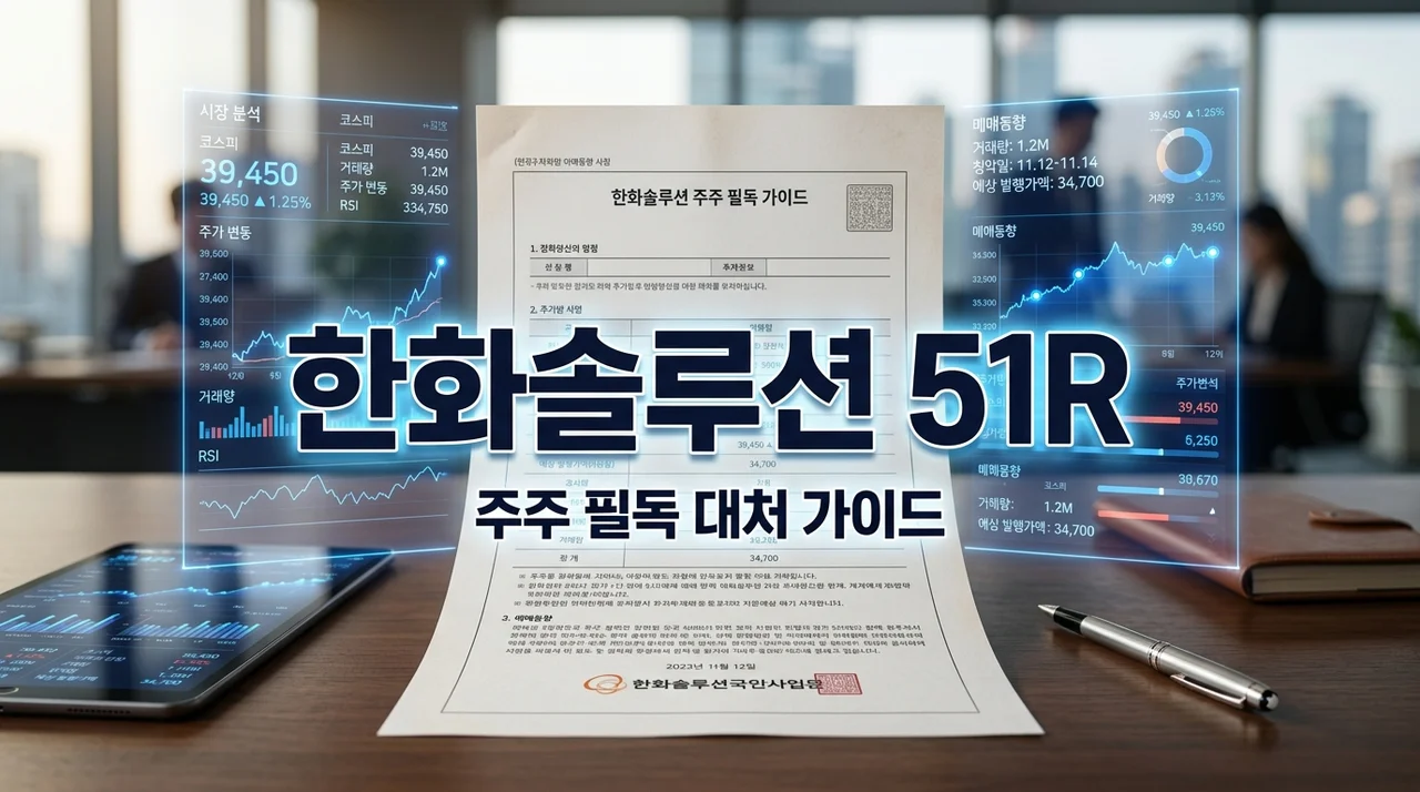 한화솔루션 51R, 계좌에 들어왔다면 꼭 확인해야 할 대처법