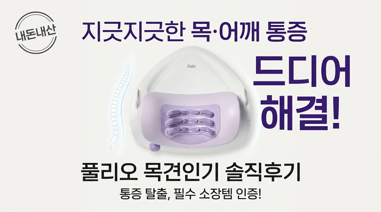 풀리오 넥풀러 내돈내산 후기, 목 어깨 통증 해결한 꿀템