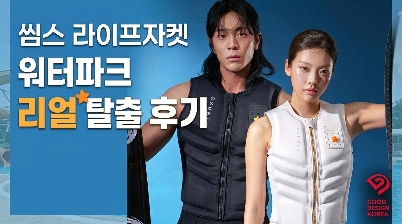 썸쓰 성인 구명조끼 라이프자켓, 워터파크 장군님 탈출 후기