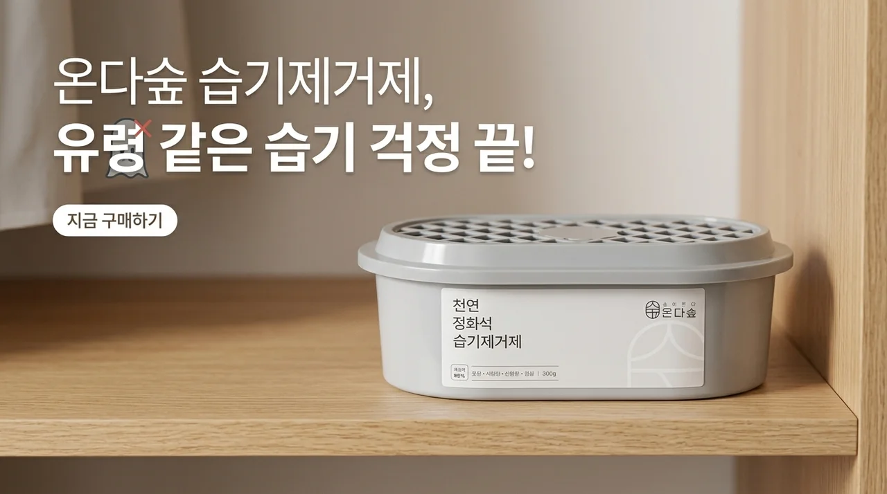 온다숲 제습제, 매번 버리기 귀찮은 습기제거제 고민 끝!