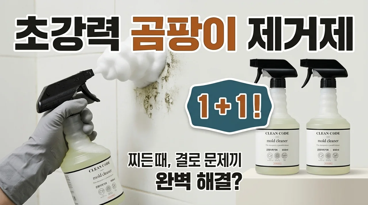 초강력 곰팡이제거제 1+1, 묵은 때와 결로 고민 해결할까?