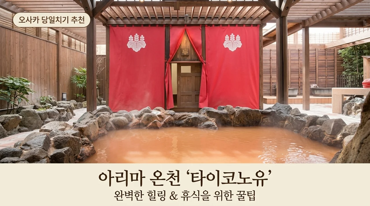 오사카 아리마온천 다이코노유, 당일치기 힐링 여행 꿀팁