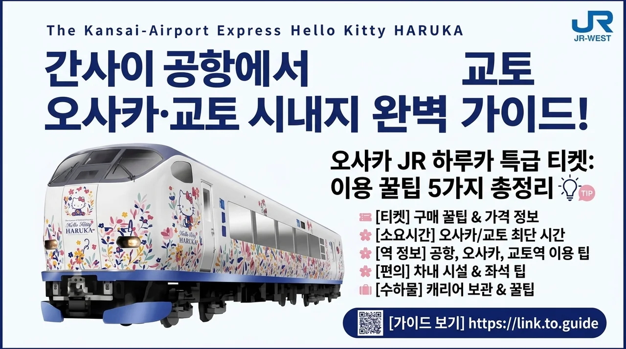 오사카 JR 하루카 특급열차 티켓, 간사이 공항에서 시내까지 꿀팁
