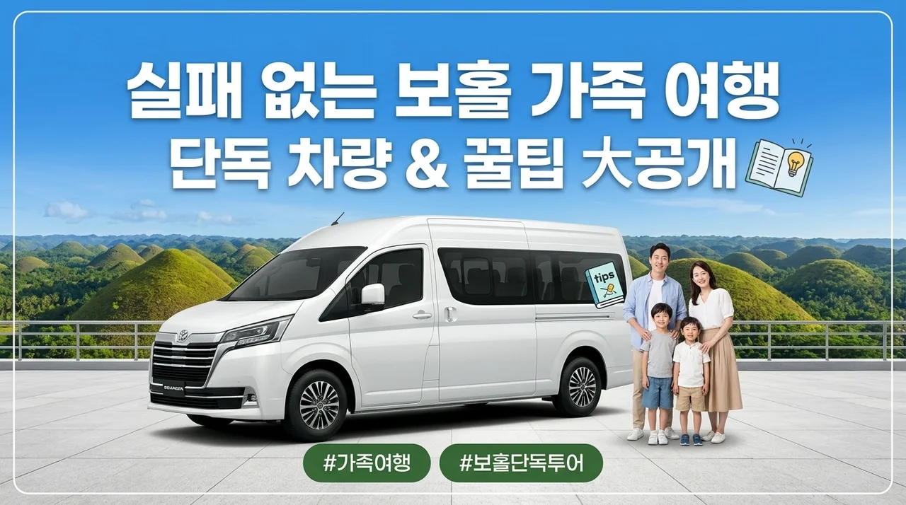보홀 육상투어 단독차량, 가족여행 실패 없는 꿀팁 공개