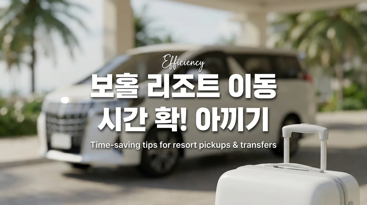 보홀 리조트 이동, 픽업 서비스로 여행 시간을 아끼는 꿀팁
