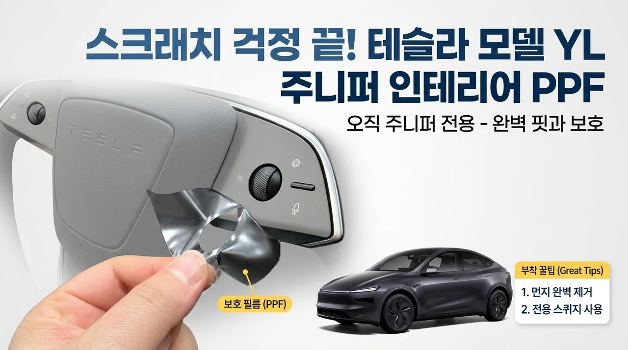 테슬라 모델YL 주니퍼 실내 PPF, 스크래치 걱정 끝내는 꿀팁
