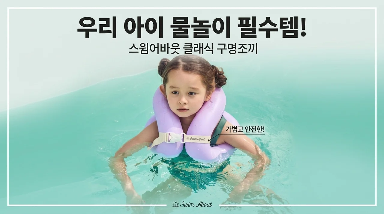 스윔어바웃 클래식 구명조끼, 아이 물놀이 인생템 만났어요