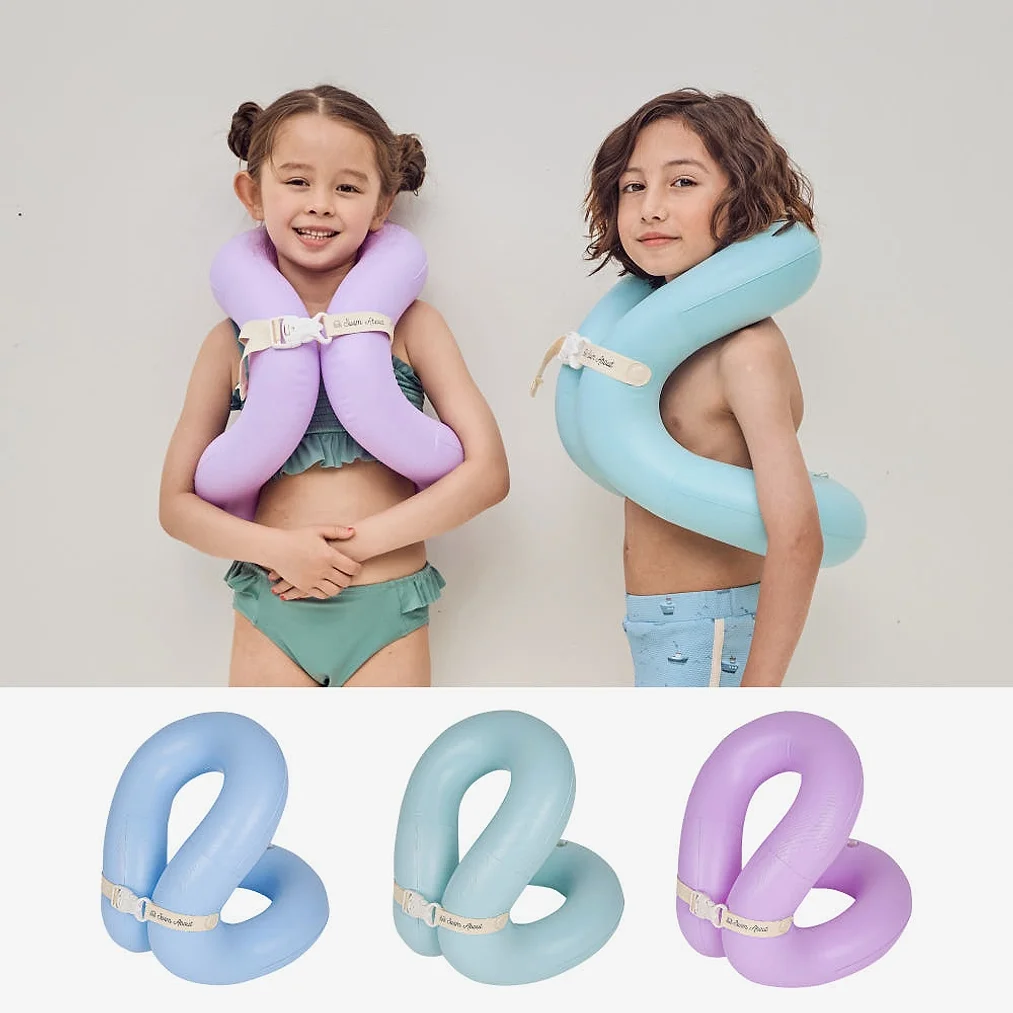 스윔어바웃 클래식 어린이 구명조끼 부력보조복 아동 유아 물놀이 넥튜브 25kg 라벤더 상세 이미지 6