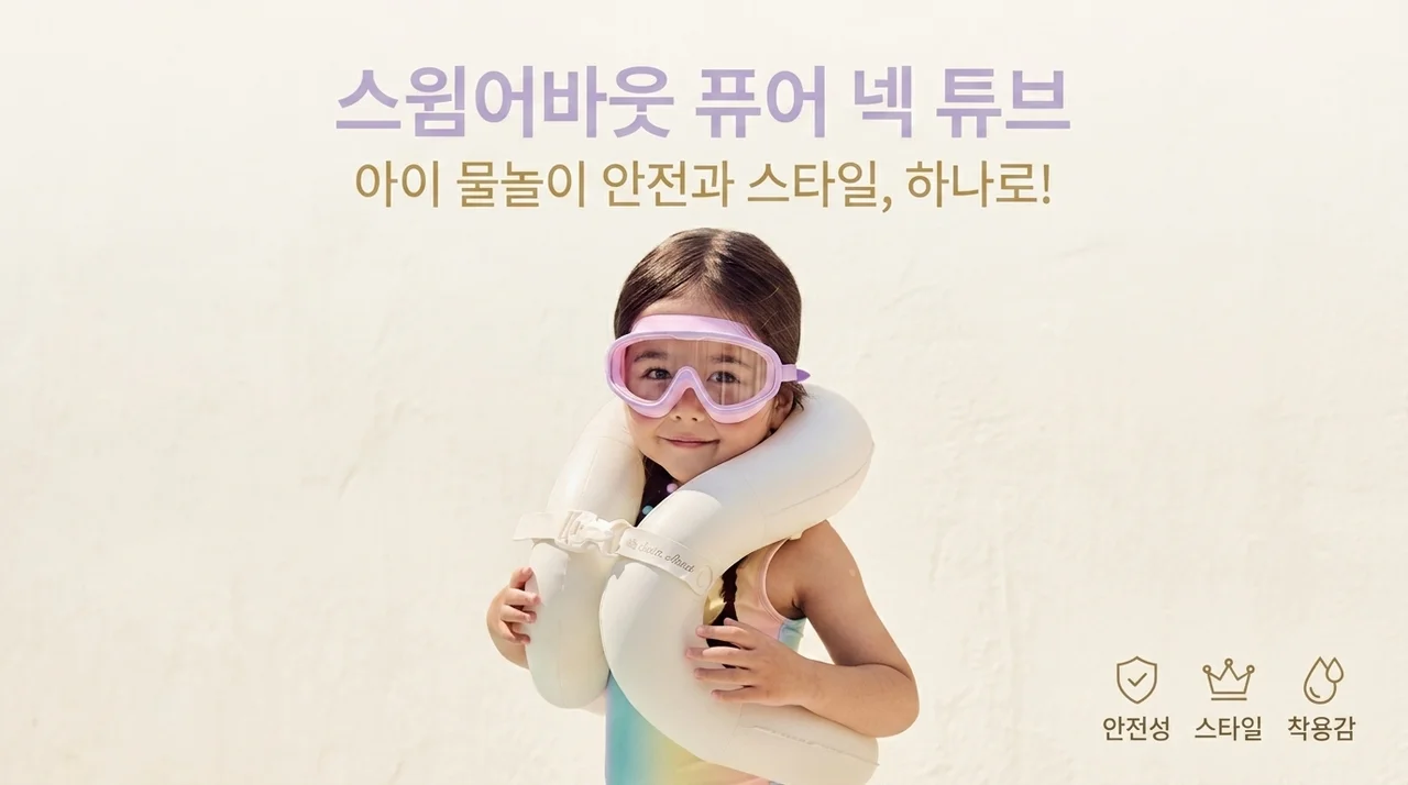스윔어바웃 퓨어 넥튜브, 아이 물놀이 안전과 스타일을 한 번에!
