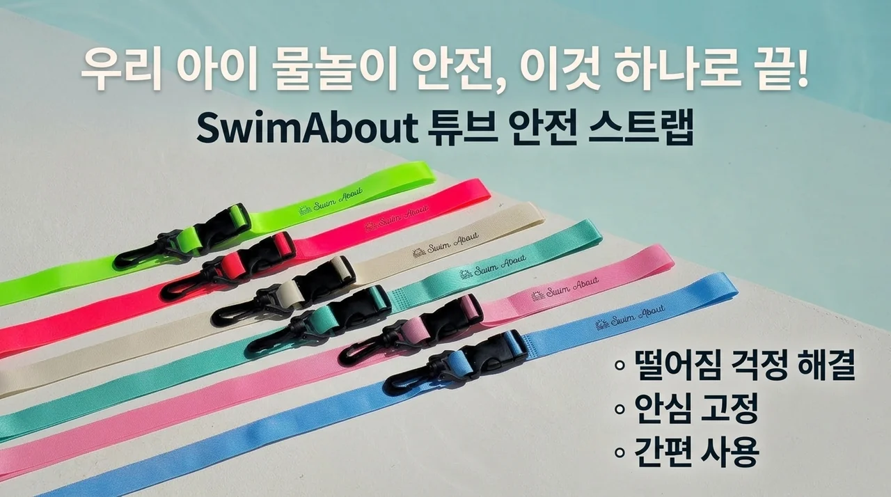 스윔어바웃 물놀이튜브 안전 스트랩, 아이 물놀이 필수템인 이유