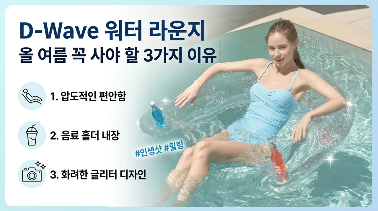 디웨이브 물놀이 라운지 튜브, 올여름 휴가 필수템인 이유