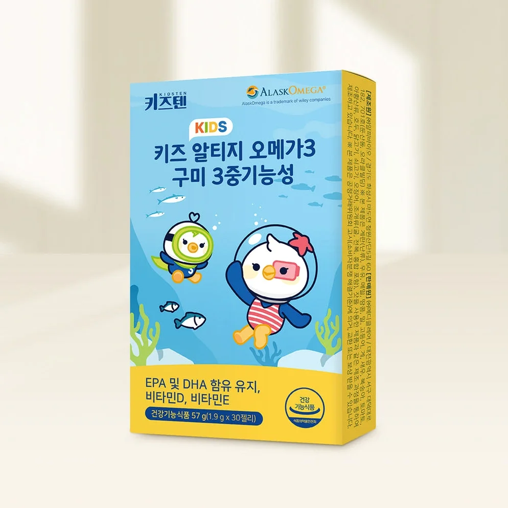키즈텐 알티지 오메가3 알래스카 순도80% 키즈 초등학생 비타민D 젤리 30구미, 4개 [원산지:상세설명에 표시] 상세 이미지 1