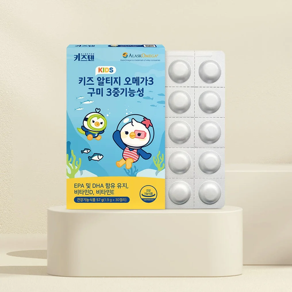 키즈텐 알티지 오메가3 알래스카 순도80% 키즈 초등학생 비타민D 젤리 30구미, 4개 [원산지:상세설명에 표시] 상세 이미지 2