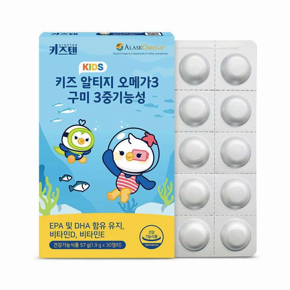 키즈텐 알티지 오메가3 알래스카 순도80% 키즈 초등학생 비타민D 젤리 30구미, 4개 [원산지:상세설명에 표시] 상세 이미지 3