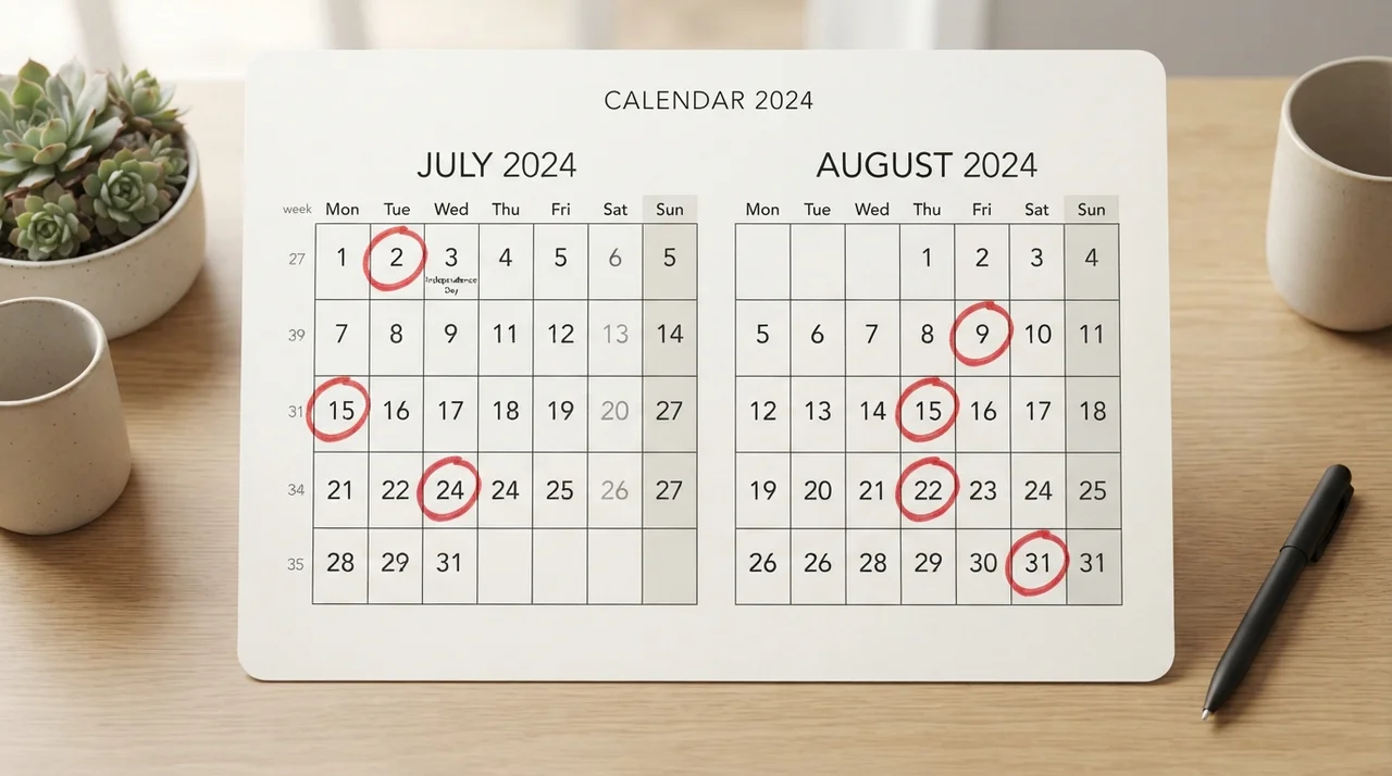 2026년 삼복 전체 일정 및 월복 정보