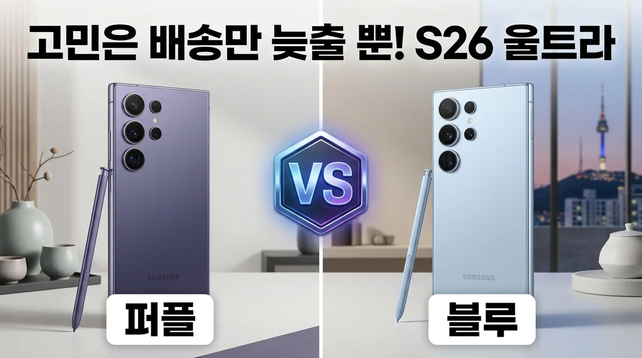 갤럭시 S26 울트라 512GB 자급제, 고민은 배송만 늦출 뿐!