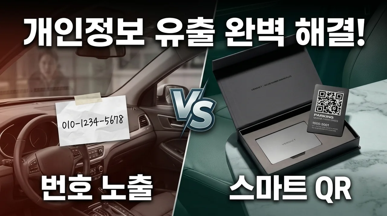벤딕트 주차번호판, 개인정보 유출 걱정 끝내는 스마트한 방법
