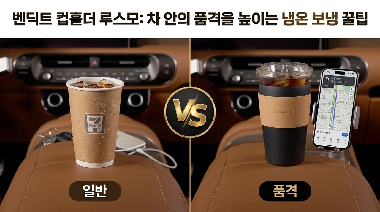 벤딕트 컵홀더 루스모, 차 안의 품격을 높이는 냉온 보냉 꿀팁