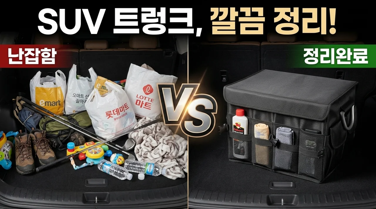 벤딕트 메가 트렁크 정리함 VT01, SUV 트렁크 고민 해결템