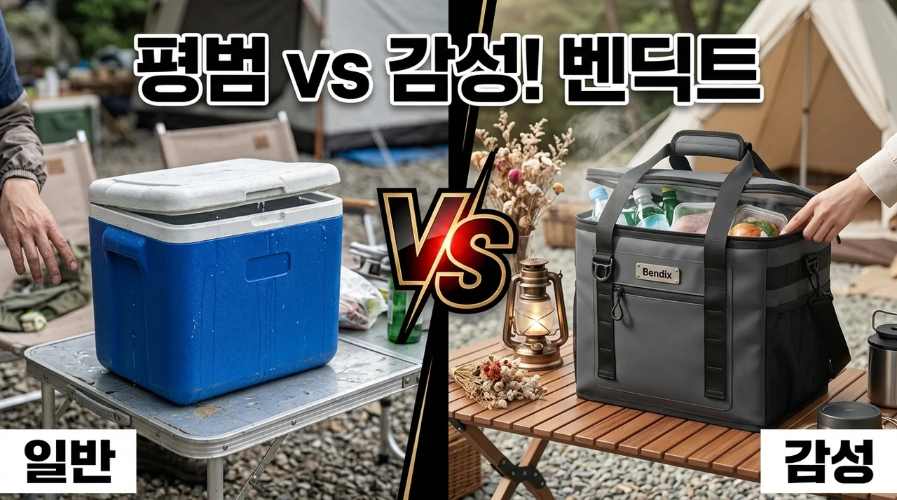 벤딕트 아이스 박스 보냉백, 캠핑의 질을 바꾸는 <strong>감성 쿨러백</strong> 후기